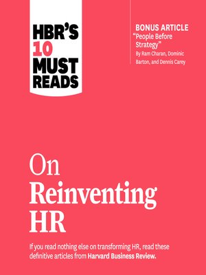 cover image of HBR's 10 Must Reads on Reinventing HR